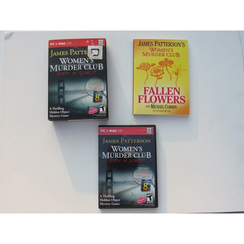 James Patterson Women's Murder Club Death in Scarlet PC Mac CD Hidden Object